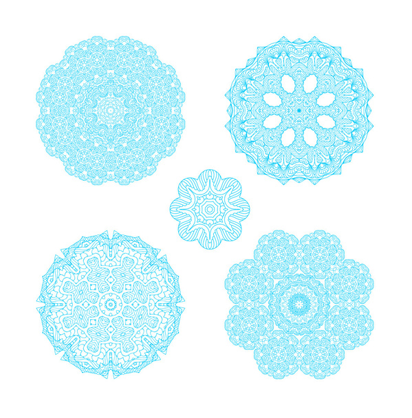 Snowflakes for winter design - Διάνυσμα, εικόνα