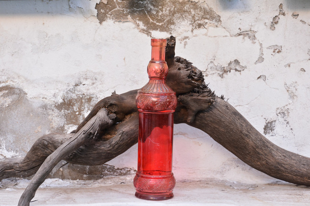 Starym stylu szklana butelka  - Zdjęcie, obraz