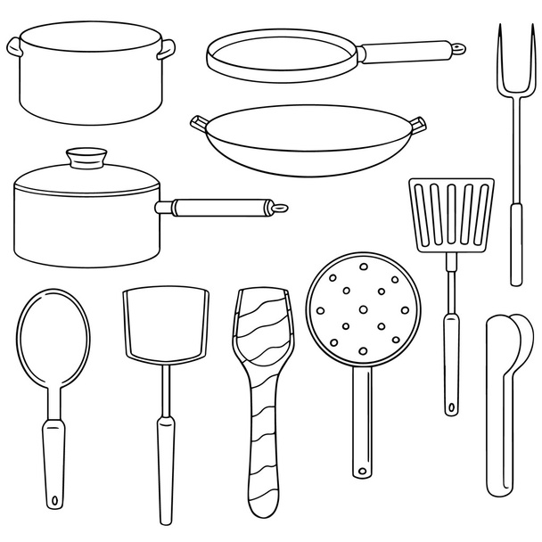 vector set of kitchen tool - Vector, imagen