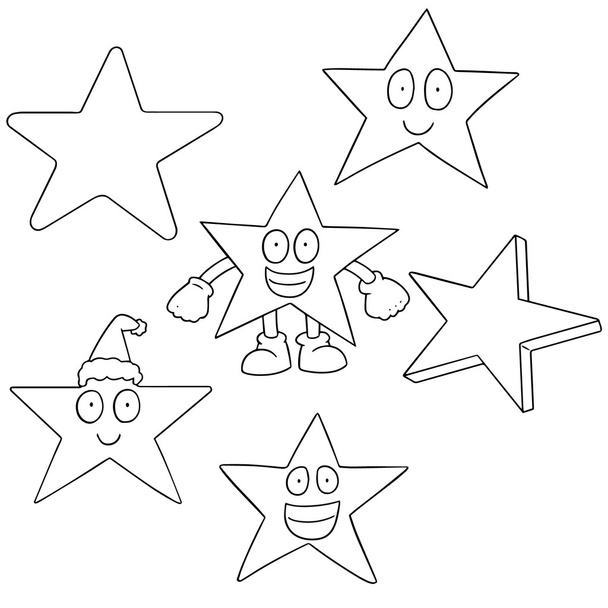 星のベクトルを設定 - ベクター画像