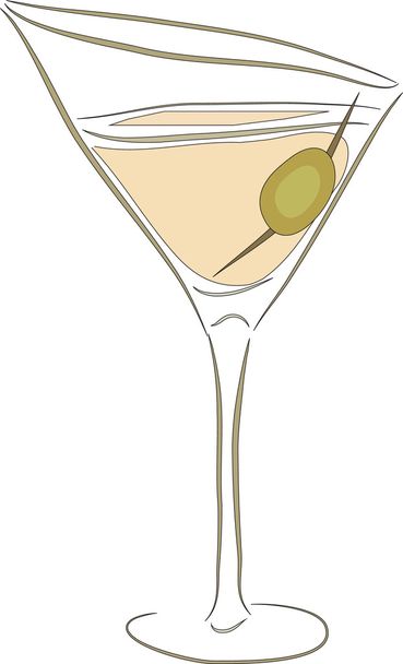 Martini glass - Vektör, Görsel