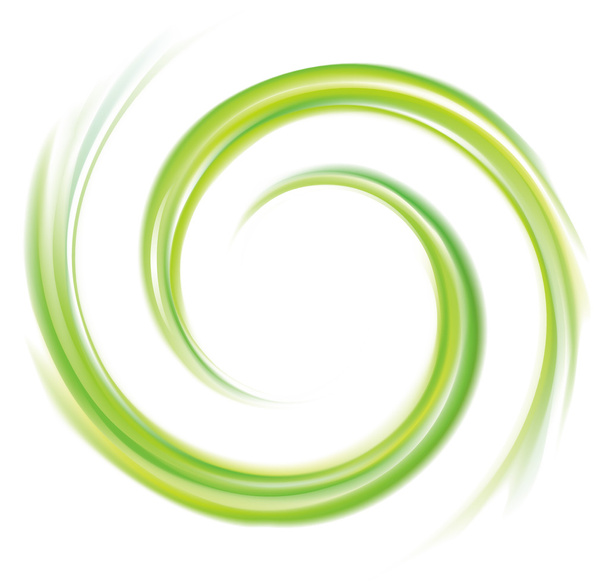Векторный спиральный фон зеленого цвета
 - Вектор,изображение