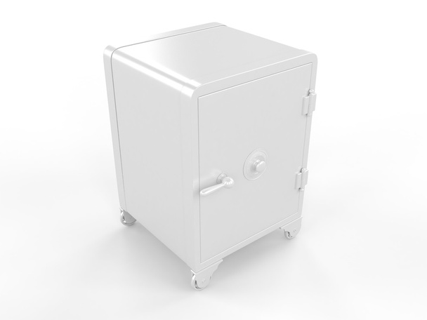 White iron safe - Photo, Image