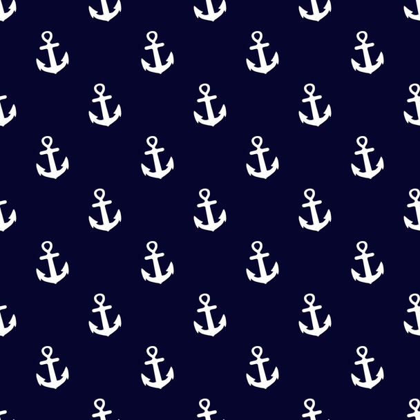 Seamless pattern with anchors. Nautical background. Vector illustration. - Vektor, obrázek