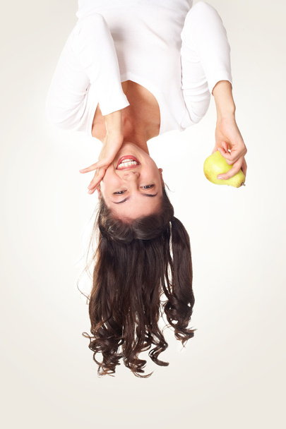 Girl with pear - Photo, Image