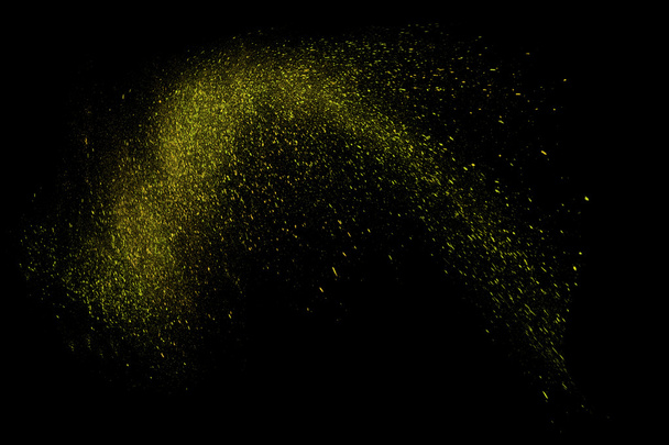 Siyah bir arka plan üzerinde renkli soyut toz patlama - Fotoğraf, Görsel