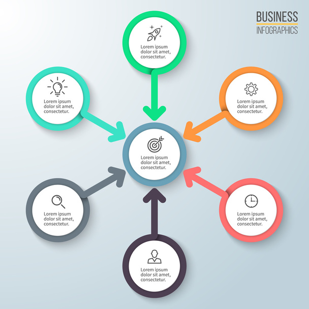Infografías de negocios. Diagrama de presentación
. - Vector, Imagen