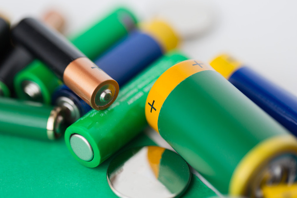 close up of alkaline batteries - Fotoğraf, Görsel