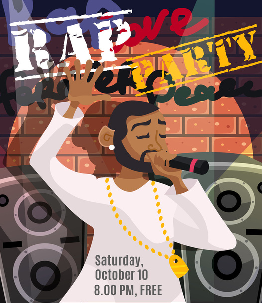 Rap Concert Poster - Vector, Image