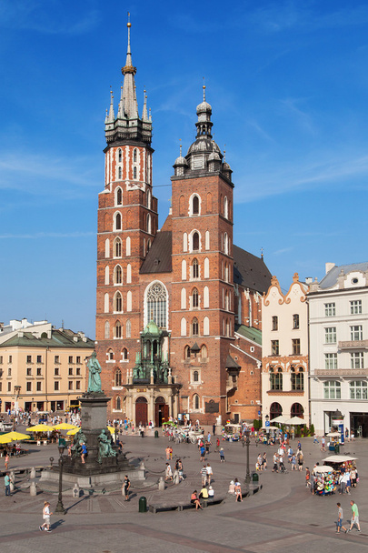 St Mary базиліки в основні площі Кракова - Фото, зображення