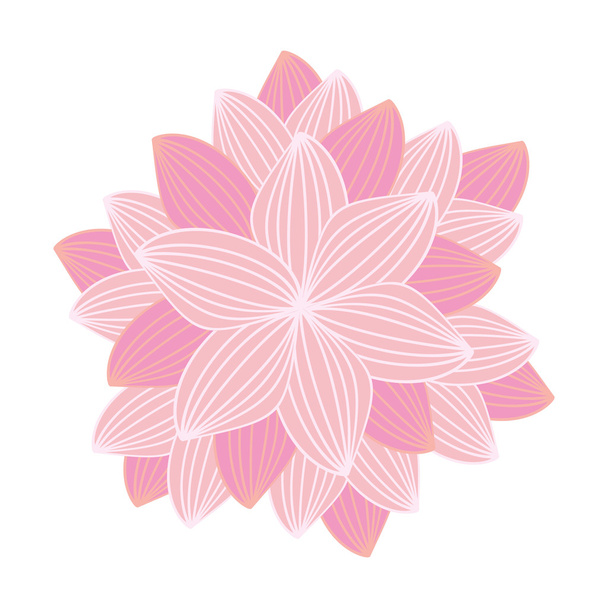 beautiful flower garden isolated icon design - Вектор,изображение