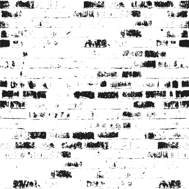 Textura de sobreposição angustiada de tijolos antigos
 - Vetor, Imagem