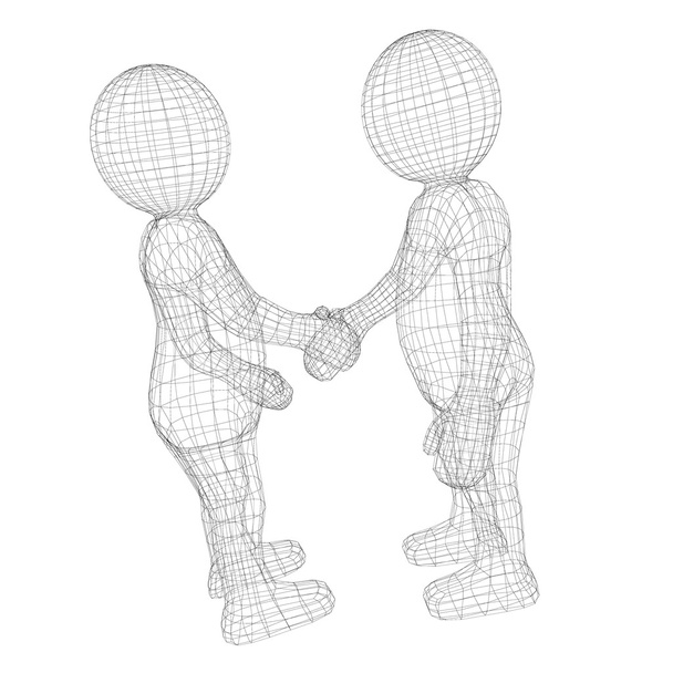 дві людини віддають руку за рукостискання
 - Фото, зображення