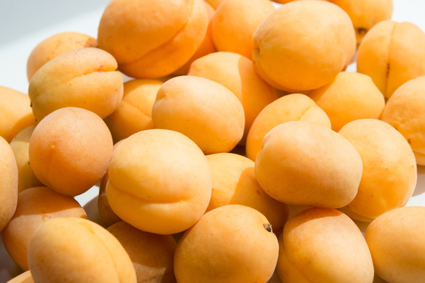 Fresh apricots as background - Photo, image
