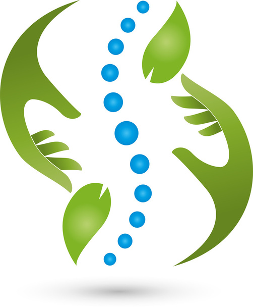 Chiropraktiker, Heilpraktiker, Mão, Logo
 - Vetor, Imagem