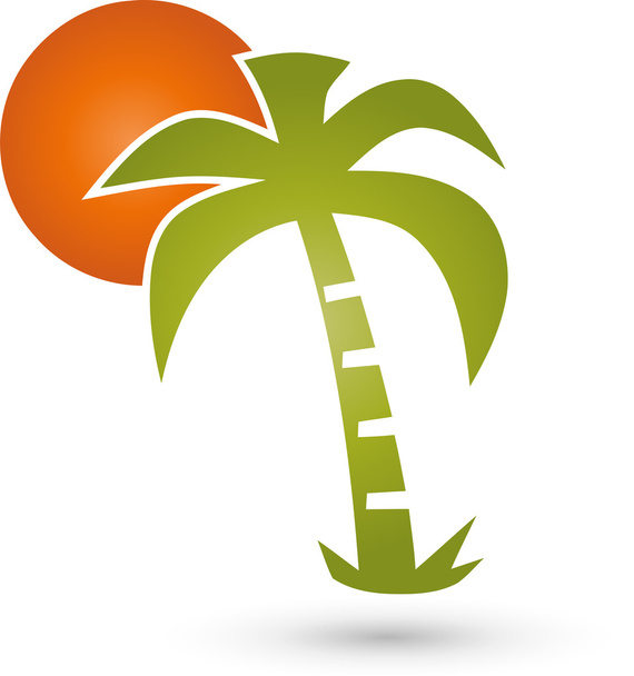Palme, Sonne, Logo, Reisen - Vektori, kuva