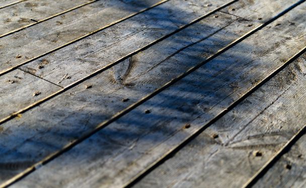 Wooden deck texture bokeh - Φωτογραφία, εικόνα