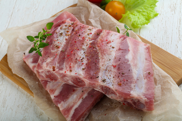 Côtes de porc crues - Photo, image