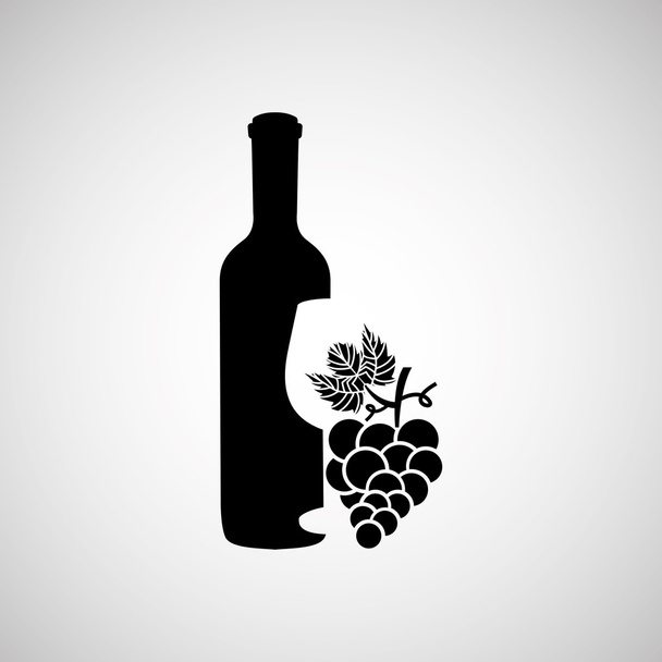 diseño de uvas de vino
 - Vector, imagen