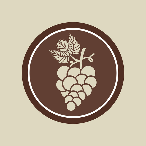 icono de la fruta de uva - Vector, Imagen