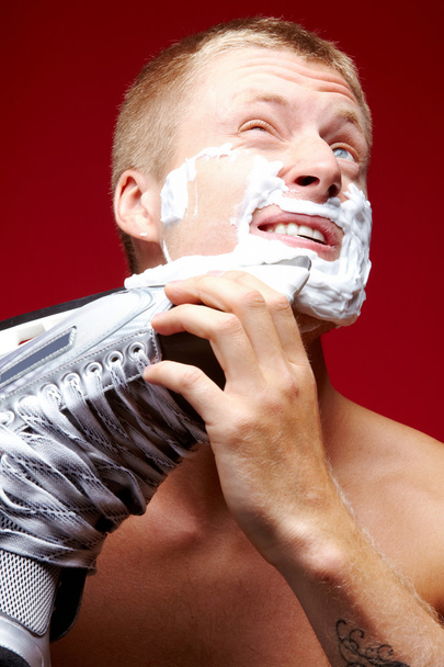 Man shaving - Photo, Image