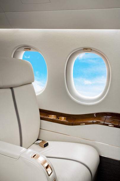 Letadla jet okénko s výhledem na mraky - Fotografie, Obrázek