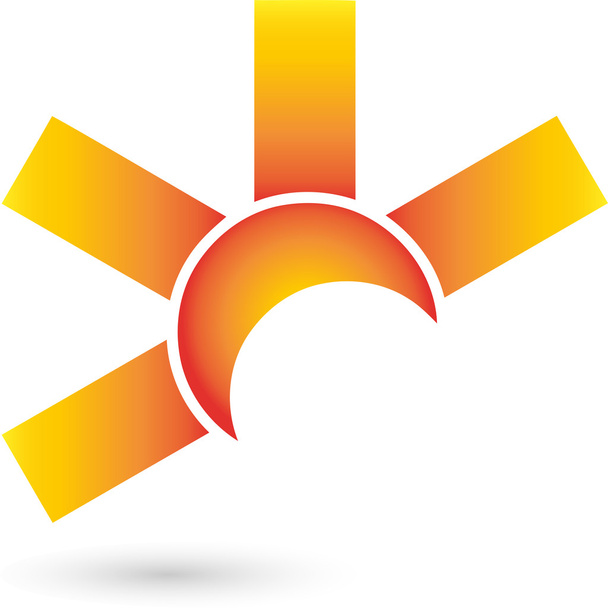 Sonne, Logo, Digital, Dienstleistung - Vector, imagen