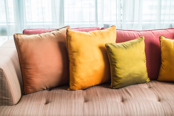 Pillow on sofa decoration  - Фото, зображення