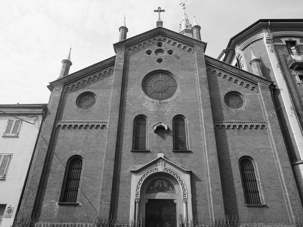Церква Санта-Марія-дель-Suffragio в Турині у чорно-білому - Фото, зображення