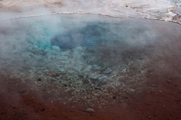 Iceland: a boiling water source in the Geysir area  - Photo, Image