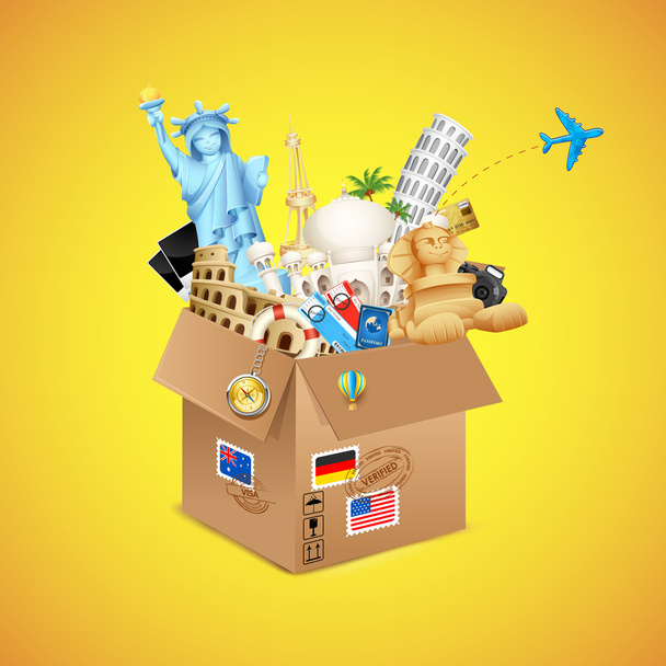 World Travel Package - Vector, Image