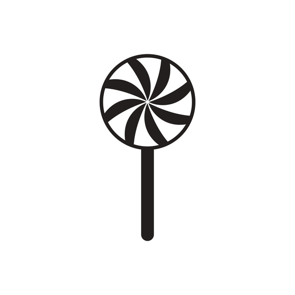 icono de vector negro sobre fondo blanco bombones
 - Vector, Imagen
