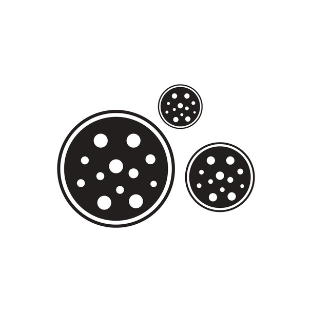 zwarte vector pictogram op witte achtergrond bonbon candy - Vector, afbeelding