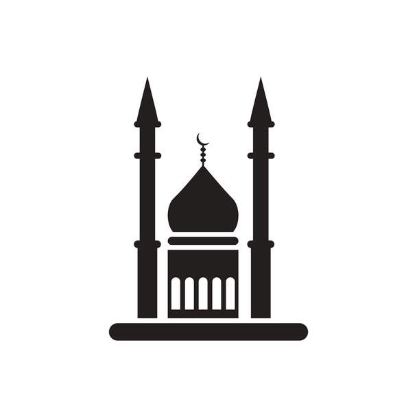 ícone vetor preto no fundo branco festival ramadã
 - Vetor, Imagem