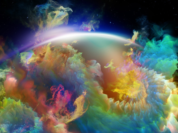 nébuleuse colorée espace
 - Photo, image