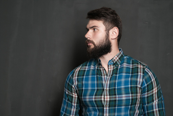 Portrait of handsome man with beard - Foto, Imagem