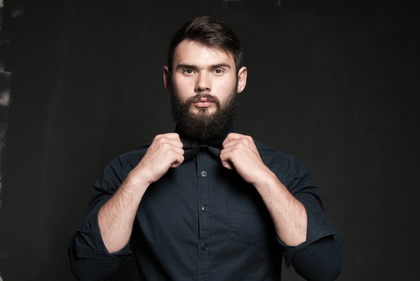 Portrait of handsome man with beard - Fotografie, Obrázek
