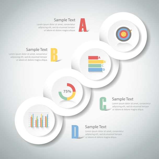 Design infographics template can be use for business concept - Vector, Image