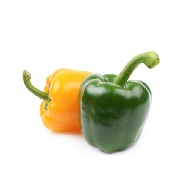 Two peppers isolated - Zdjęcie, obraz