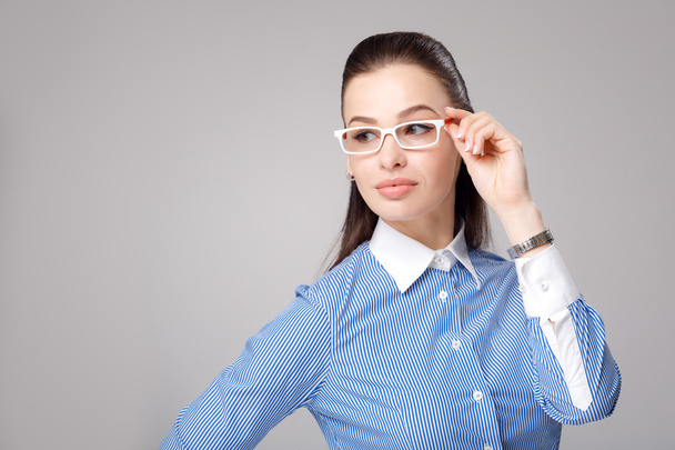 businesswoman in eyeglasses - Photo, Image