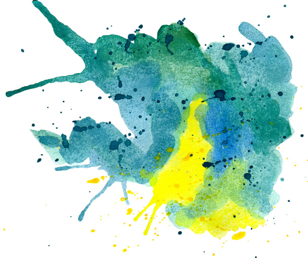 Abstrato azul, verde, amarelo
 - Foto, Imagem
