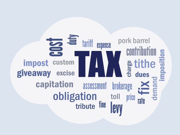 tax cloud vector - Vector, Image