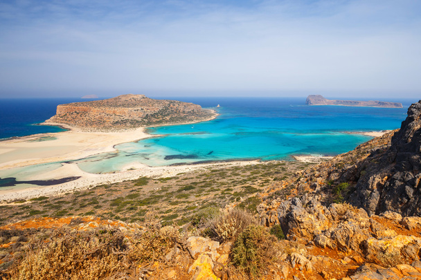 beautiful Balos Lagoon and Gramvousa Island in Crete - Photo, Image
