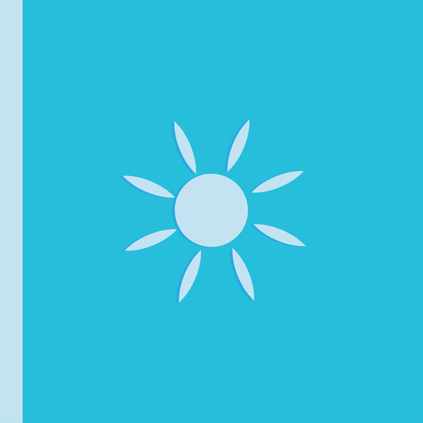 単純な太陽 web アイコン - ベクター画像