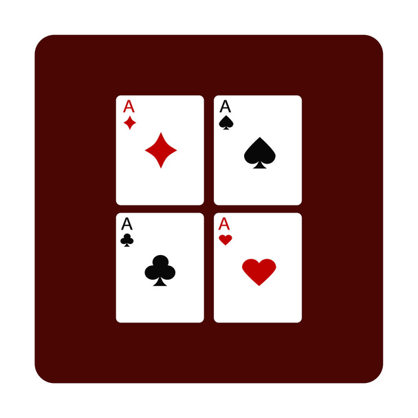 jugar a las cartas icono flai
 - Vector, imagen