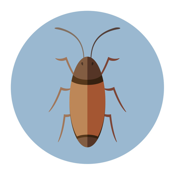 cor insetos ícone plano
 - Vetor, Imagem