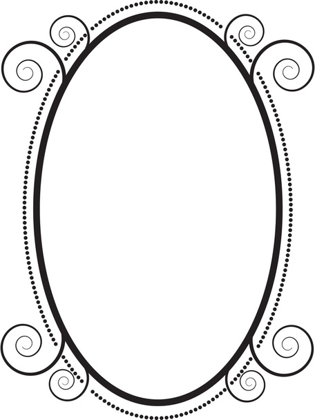 Декоративная чёрная рамка на ретро-фоне  - Фото, изображение