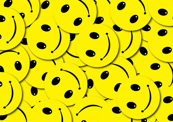 odznaka przycisk szczęśliwy smiley twarz - Zdjęcie, obraz