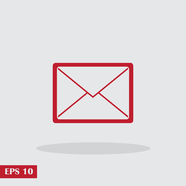 Mail icon, vector illustration. Flat design style - Vector, Image