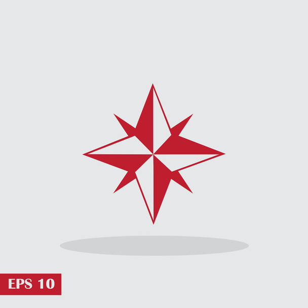 Compass icon, vector illustration. Flat design style - Vector, Image